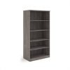 Deluxe bookcase 2000mm high with 4 shelves - Grey Oak - BC20GO