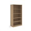 Deluxe bookcase 2000mm high with 4 shelves - Kendal Oak - BC20KO