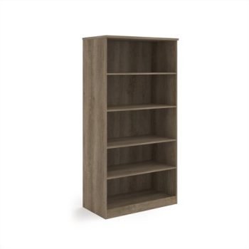 Deluxe bookcase 2000mm high with 4 shelves - Nebraska Oak - BC20NO