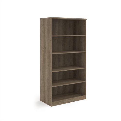 Deluxe bookcase 2000mm high with 4 shelves - Nebraska Oak - BC20NO