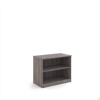 Deluxe bookcase 800mm high with 1 shelf - Grey Oak - BC8GO