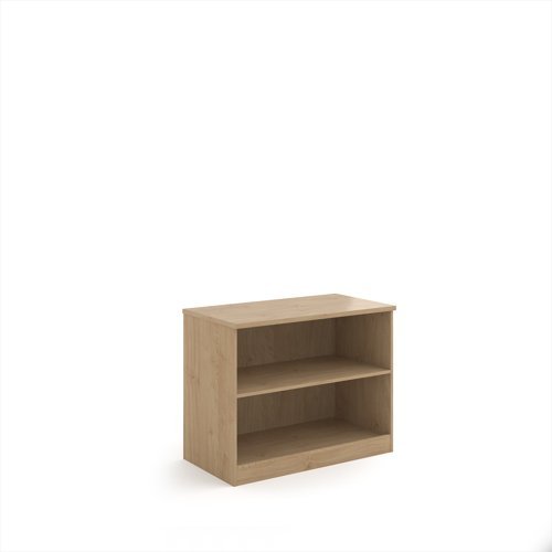 Deluxe bookcase 800mm high with 1 shelf - Kendal Oak - BC8KO