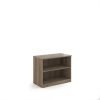 Deluxe bookcase 800mm high with 1 shelf - Nebraska Oak - BC8NO
