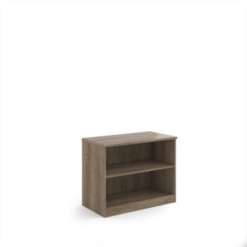 Deluxe bookcase 800mm high with 1 shelf - Nebraska Oak - BC8NO