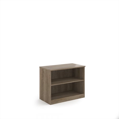 Deluxe bookcase 800mm high with 1 shelf - Nebraska Oak - BC8NO