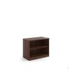 Deluxe bookcase 800mm high with 1 shelf - Walnut - BC8W