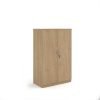 Deluxe double door cupboard 1600mm high with 3 shelves - Kendal Oak - BD16KO