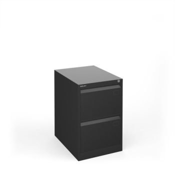 Universal Steel Filing Cabinet 2 Drawer - Black - BDEF2K