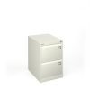 Universal Steel Filing Cabinet 2 Drawer - White - BDEF2WH