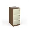 Universal Steel Filing Cabinet 3 Drawer - Coffee/Cream - BDEF3C