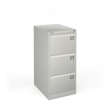 Universal Steel Filing Cabinet 3 Drawer - Grey - BDEF3G