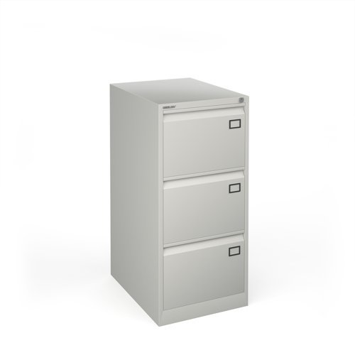 Universal Steel Filing Cabinet 3 Drawer - Grey - BDEF3G