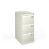 Universal Steel Filing Cabinet 3 Drawer - White - BDEF3WH