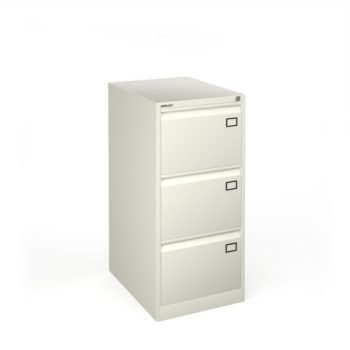 Universal Steel Filing Cabinet 3 Drawer - White - BDEF3WH