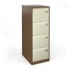Universal Steel Filing Cabinet 4 Drawer - Coffee/Cream - BDEF4C
