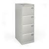 Universal Steel Filing Cabinet 4 Drawer - Grey - BDEF4G