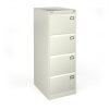 Universal Steel Filing Cabinet 4 Drawer - White - BDEF4WH