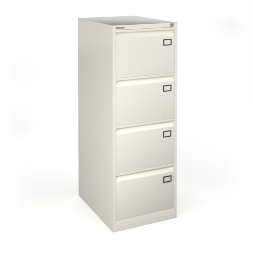 Universal Steel Filing Cabinet 4 Drawer - White - BDEF4WH