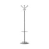 Callisto coat stand with 4 coat hooks and 4 umbrella hooks - Grey & transparent - CACS