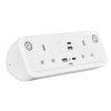 Comet desk top power module 2 x UK sockets USB A&C fast charge - White - COM-1-WH