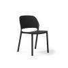 Contra one piece polypropylene chair in black - CON300-K