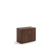 Systems double door cupboard 800mm high - Walnut - DD8W