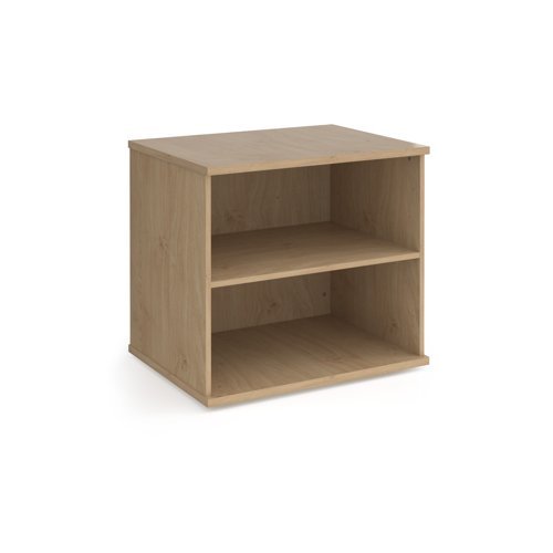 Deluxe desk high bookcase 600mm deep - Kendal Oak - DHBCKO