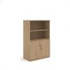 Deluxe combination unit with open top 1600mm high with 3 shelves - Kendal Oak - DO16KO