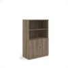 Deluxe combination unit with open top 1600mm high with 3 shelves - Nebraska Oak - DO16NO