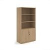 Deluxe combination unit with open top 2000mm high with 4 shelves - Kendal Oak - DO20KO