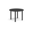 Circular black radial leg meeting table 1000mm - Black - DRL1000C-K-BK