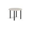 Circular black radial leg meeting table 1000mm - Light Grey - DRL1000C-K-LG