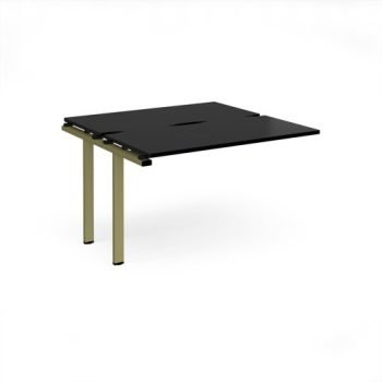 Adapt add on unit single 1200mm x 1200mm - green frame black top - E1212-AB-GN-BK