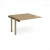 Adapt add on unit single 1200mm x 1200mm - green frame Oak Top - E1212-AB-GN-O
