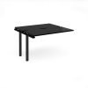 Adapt add on unit single 1200mm x 1200mm - black frame black top - E1212-AB-K-BK