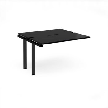 Adapt add on unit single 1200mm x 1200mm - black frame black top - E1212-AB-K-BK
