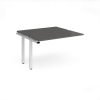 Adapt add on unit single 1200mm x 1200mm - white frame storm grey top - E1212-AB-WH-OG