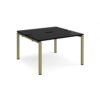 Adapt back to back desks 1200mm x 1200mm - green frame black top - E1212-GN-BK