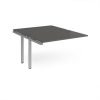 Adapt add on unit single 1200mm x 1600mm - silver frame storm grey top - E1216-AB-S-OG