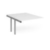 Adapt add on units back to back 1200mm x 1600mm - silver frame White Top - E1216-AB-S-WH