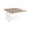Adapt add on unit single 1200mm x 1600mm - white frame Kendal Oak Top - E1216-AB-WH-KO