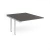 Adapt add on unit single 1200mm x 1600mm - white frame storm grey top - E1216-AB-WH-OG