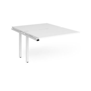 Adapt add on units back to back 1200mm x 1600mm - white frame White Top - E1216-AB-WH-WH