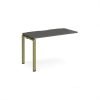 Adapt add on unit single 1200mm x 600mm - green frame storm grey top - E126-AB-GN-OG