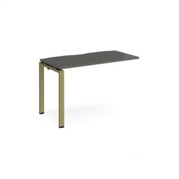 Adapt add on unit single 1200mm x 600mm - green frame storm grey top - E126-AB-GN-OG