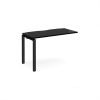 Adapt add on unit single 1200mm x 600mm - black frame black top - E126-AB-K-BK