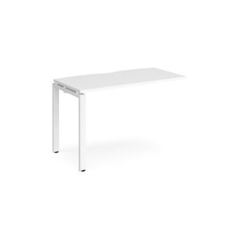 Adapt add on unit single 1200mm x 600mm - white frame White Top - E126-AB-WH-WH