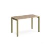 Adapt single desk 1200mm x 600mm - green frame Kendal Oak Top - E126-GN-KO