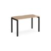 Adapt single desk 1200mm x 600mm - black frame Beech top - E126-K-B
