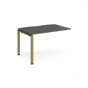 Adapt add on unit single 1200mm x 800mm - green frame storm grey top - E128-AB-GN-OG
